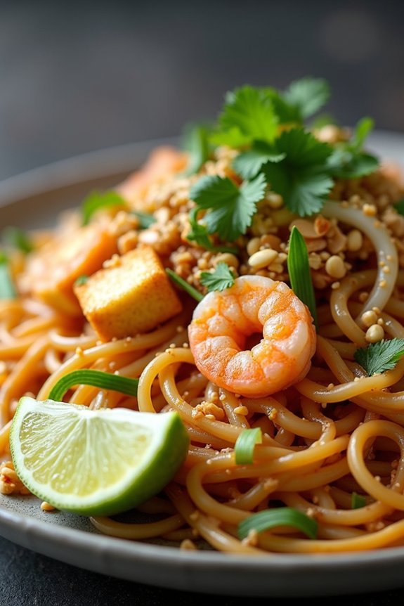 delicious homemade pad thai