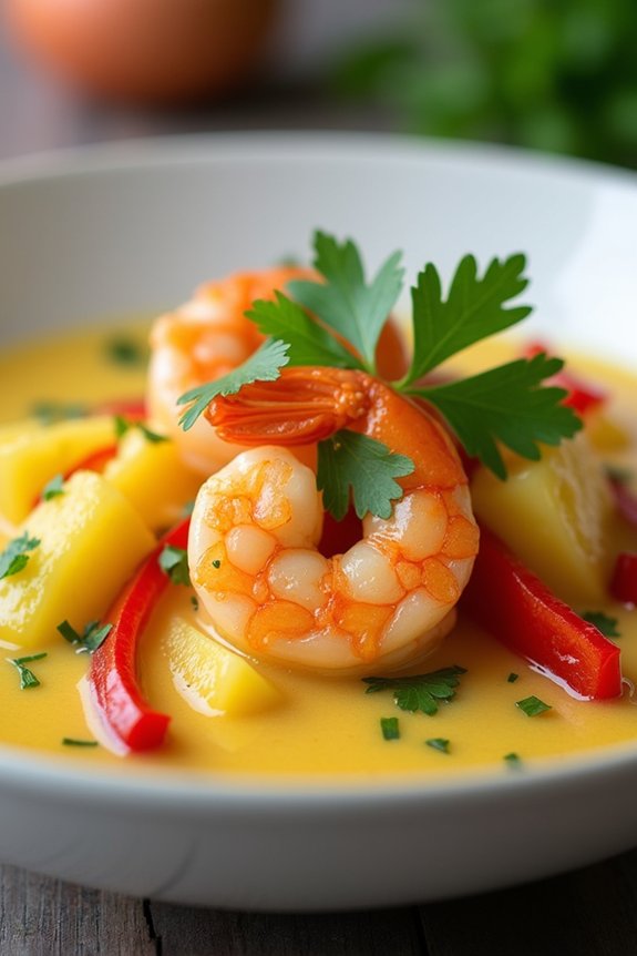delicious shrimp pineapple curry