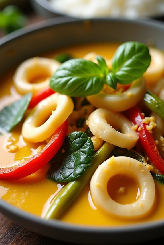 delicious squid yellow curry