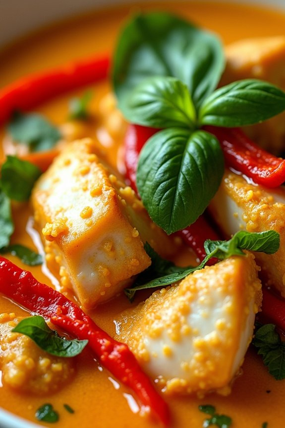 delicious thai fish curry