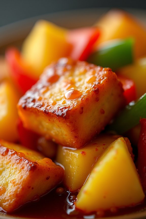 delicious thai inspired tofu dish