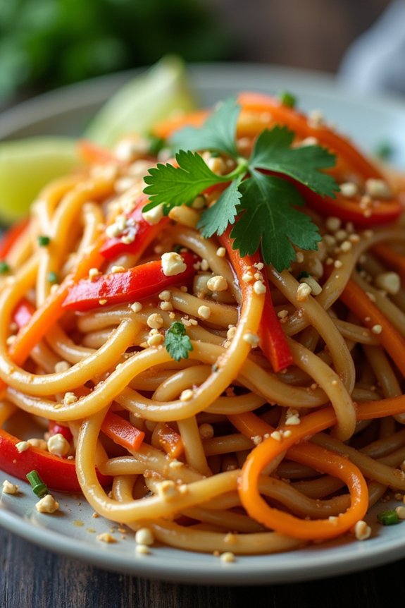 delicious thai peanut noodles
