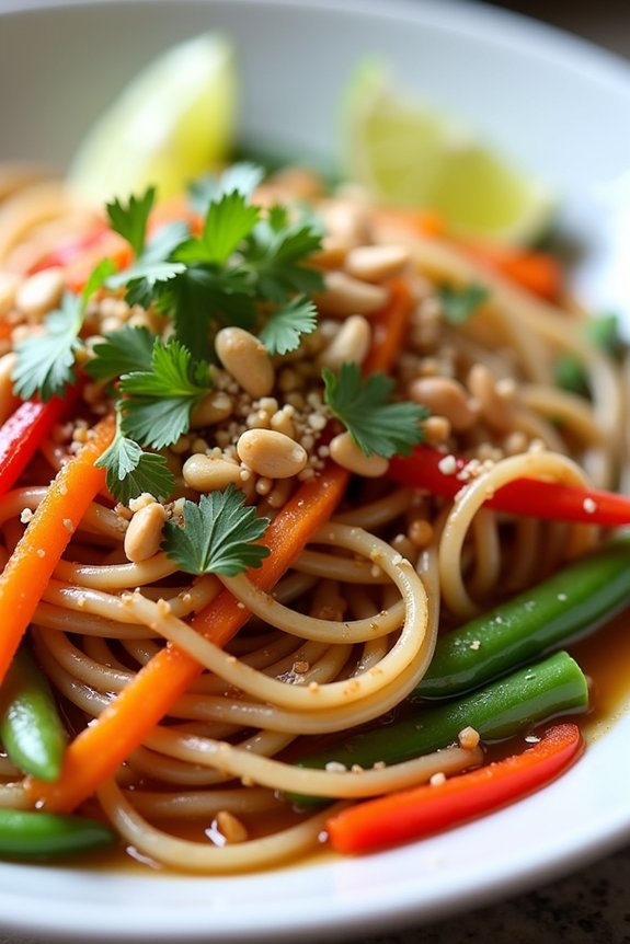 delicious thai peanut noodles