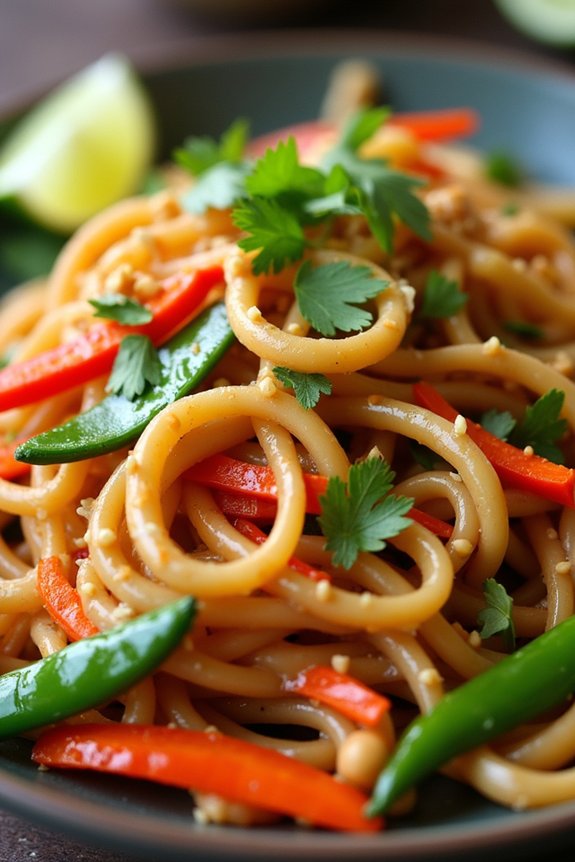 delicious thai peanut noodles