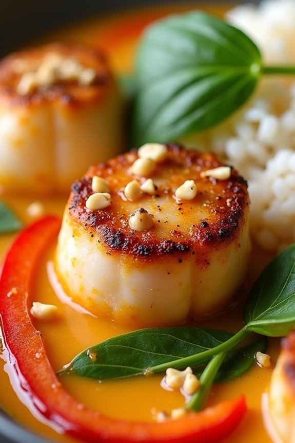 delicious thai scallop curry