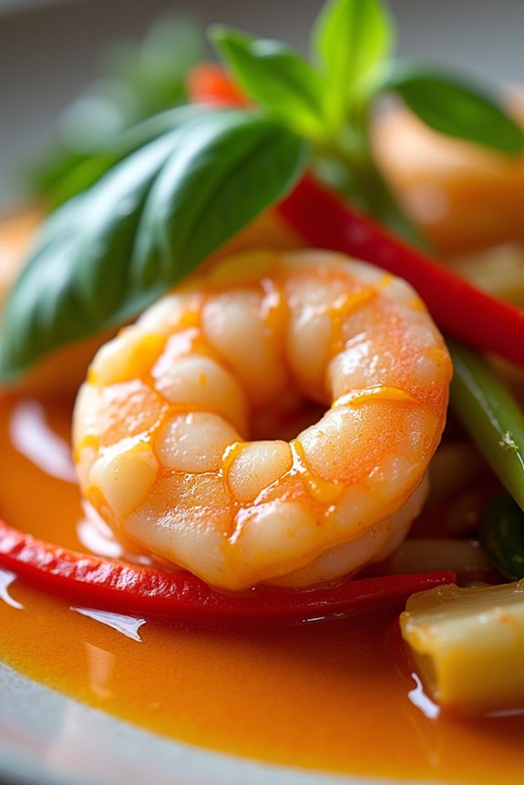 delicious thai shrimp curry