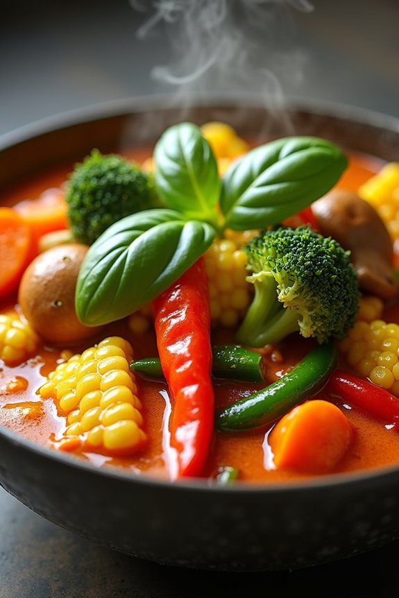 delicious thai vegetable curry