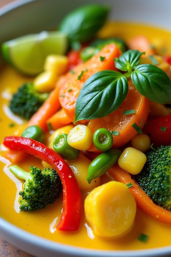 delicious vibrant thai curry