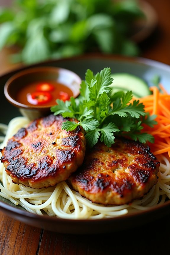 delicious vietnamese grilled pork