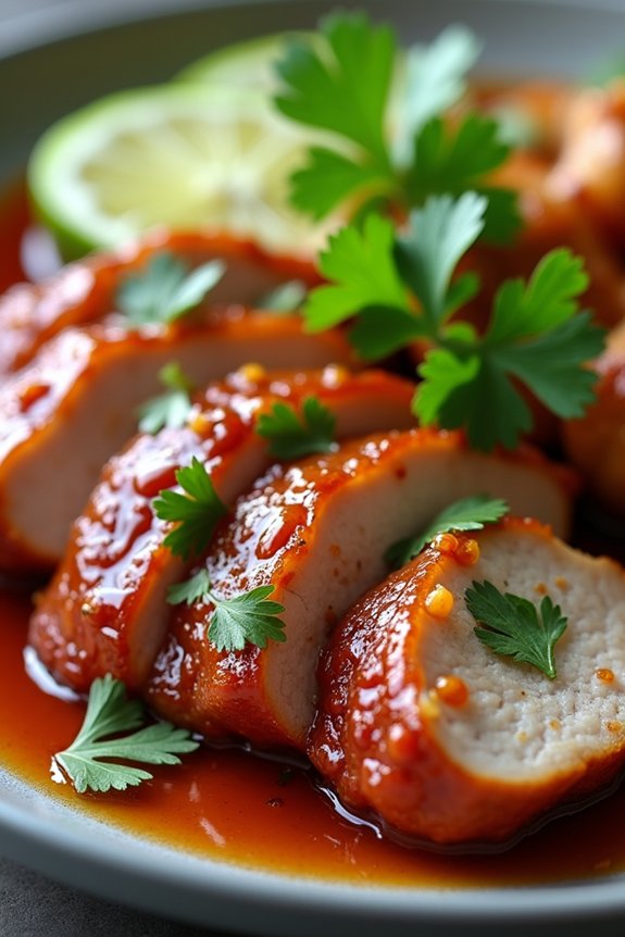 easy thai garlic pork