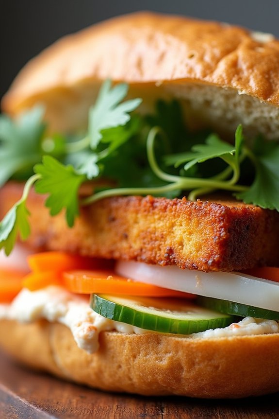 easy vegetarian banh mi