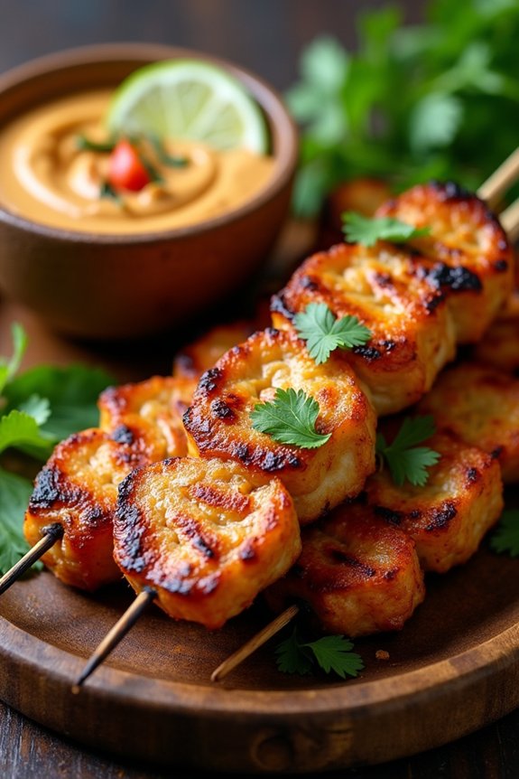 flavorful thai chicken skewers
