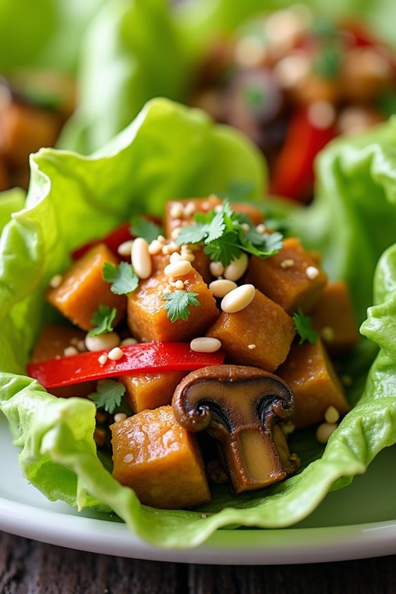 flavorful thai chicken wraps