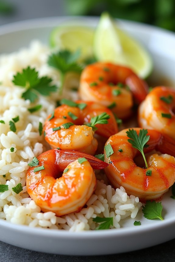 flavorful thai garlic shrimp