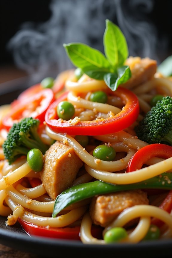 flavorful thai noodle dish