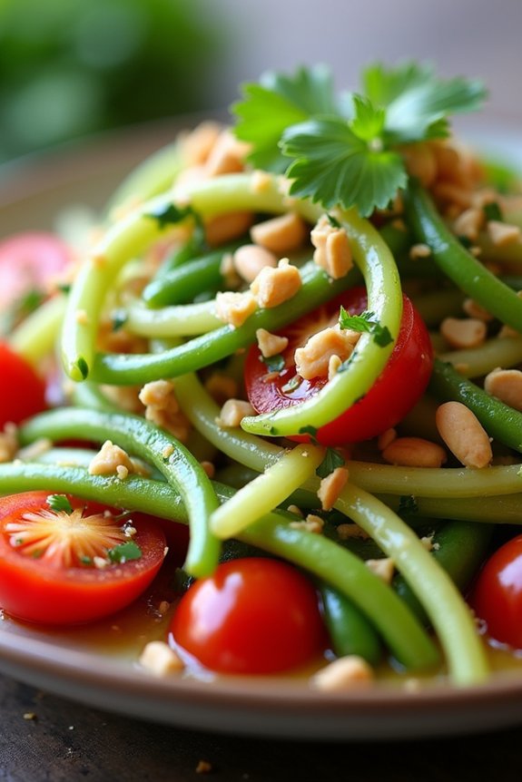 flavorful thai papaya salad