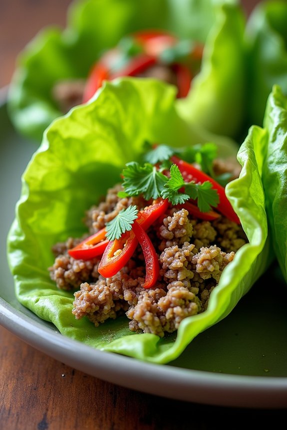 flavorful thai pork larb