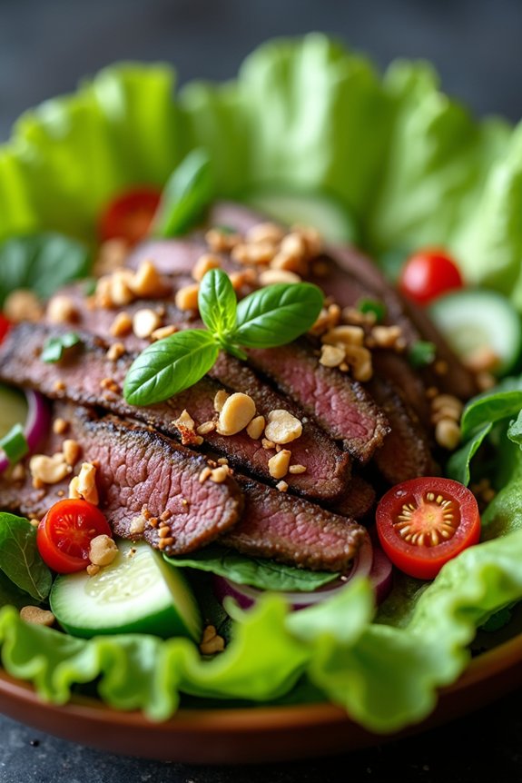 flavorful vietnamese beef salad