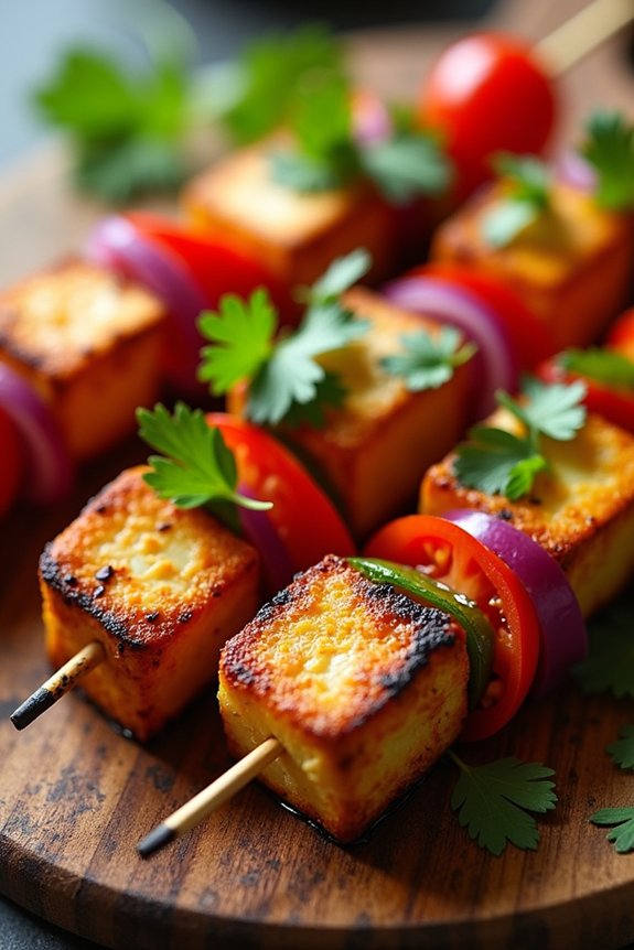 flavorsome thai tofu skewers