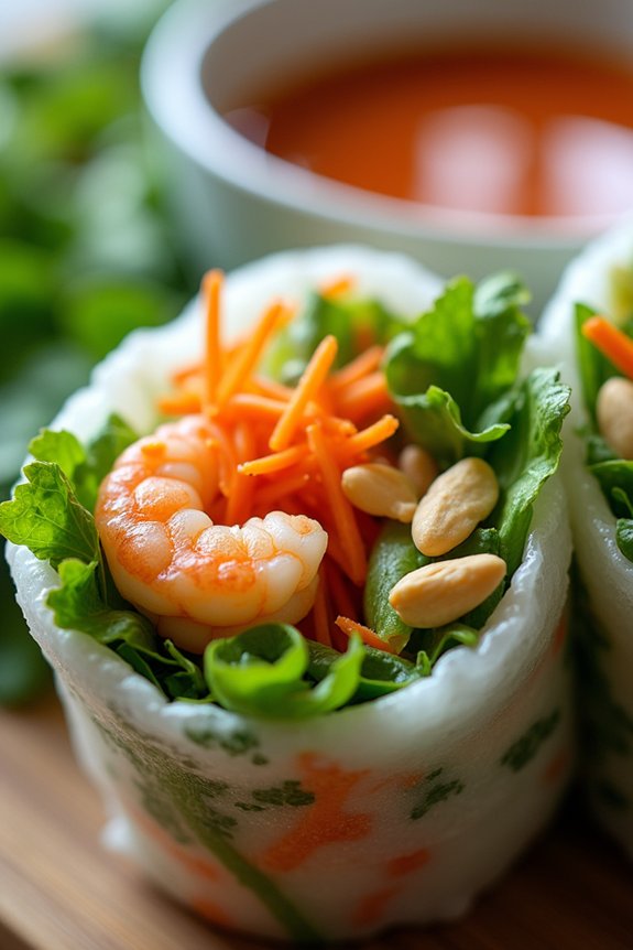 fresh and flavorful summer rolls