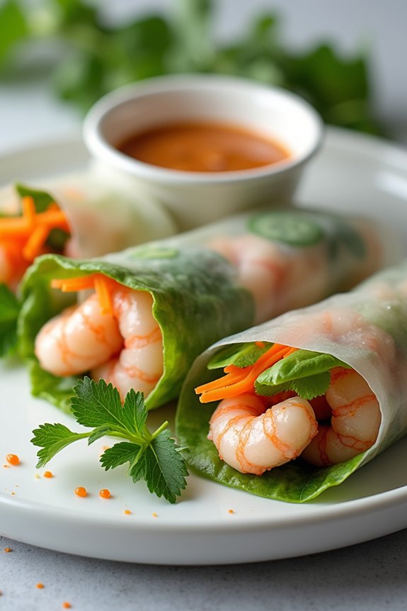 fresh and vibrant rolls