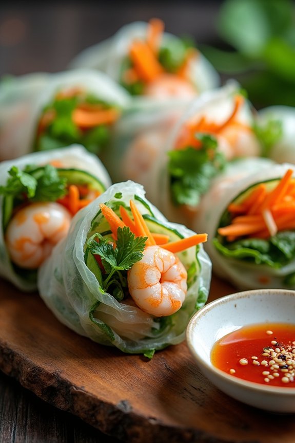 fresh thai spring rolls