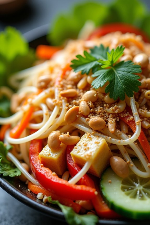 fresh vibrant vegetarian noodles