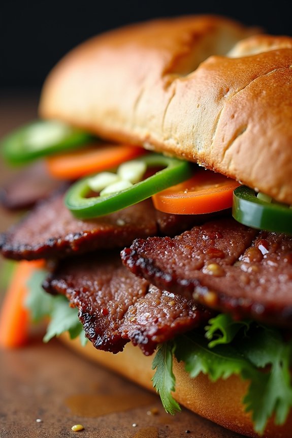 fusion sandwich of flavors