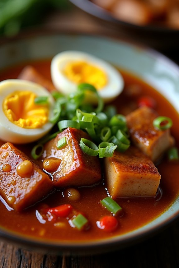 ginger garlic pork belly stew