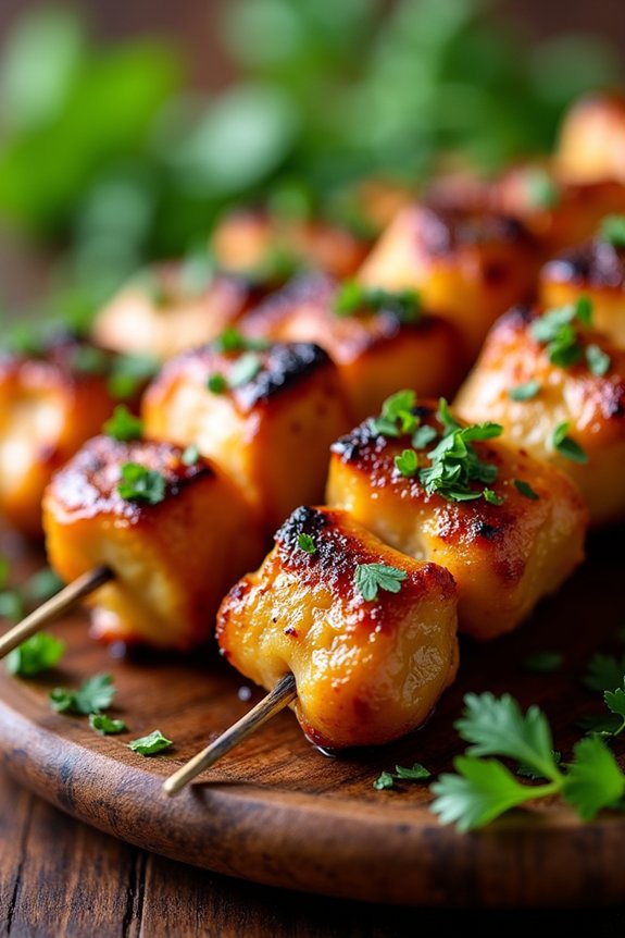 grilled lemongrass chicken skewers