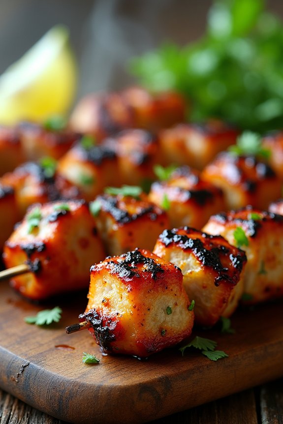 grilled lemongrass pork skewers