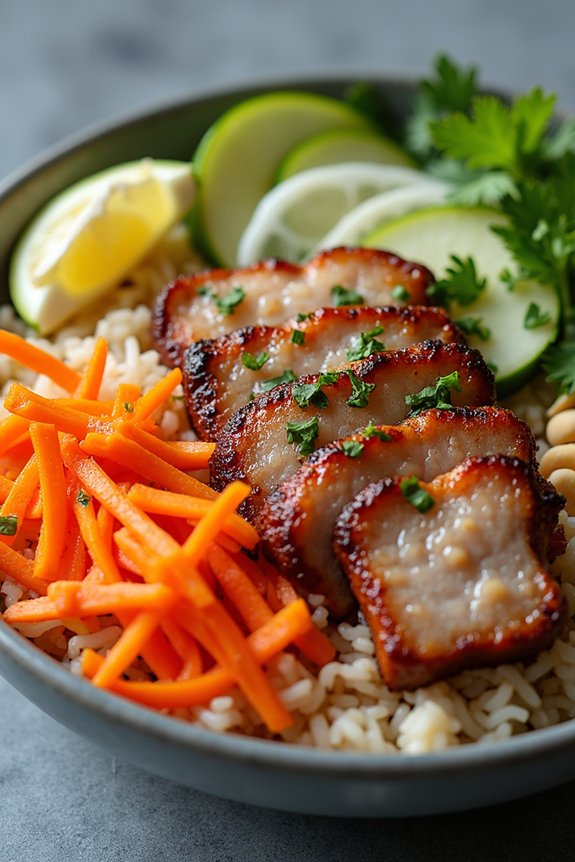grilled pork rice bowl delight