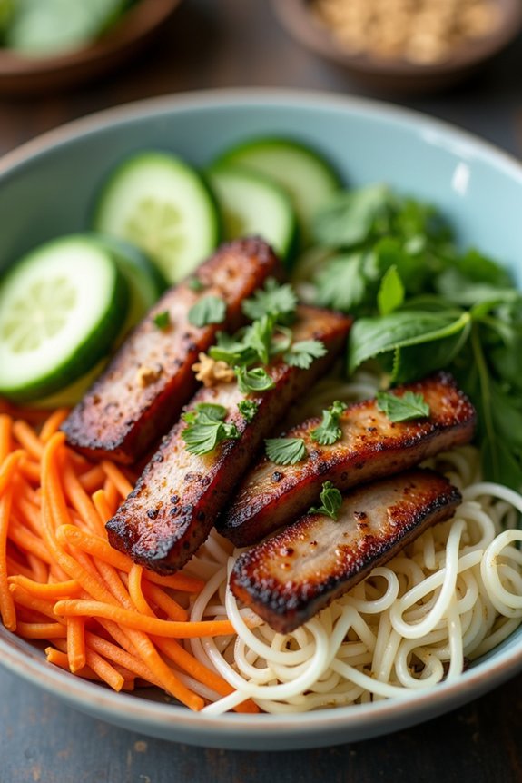 grilled pork vermicelli bowls