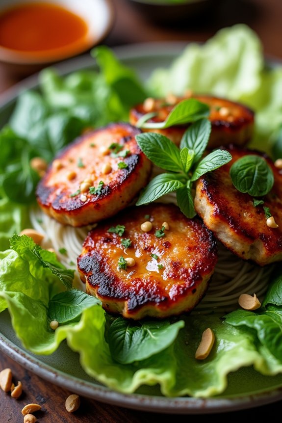 grilled pork with noodles