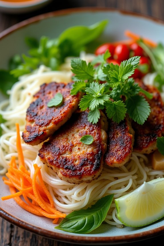 grilled pork with vermicelli