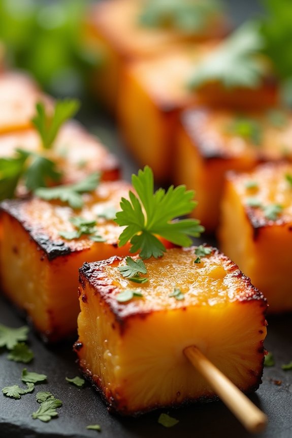 grilled thai fish skewers