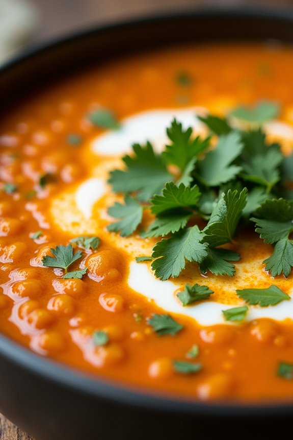 hearty thai inspired lentil soup