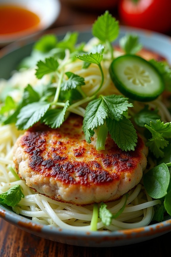 herb enhanced vietnamese bun cha