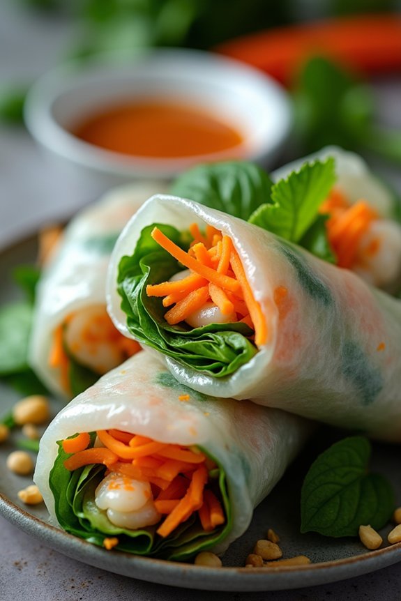 homemade thai spring rolls recipe