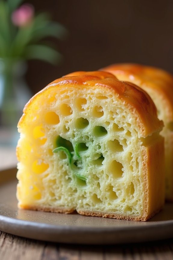 honeycomb textured vietnamese cake