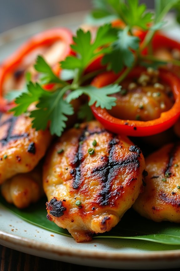 kaffir lime ginger grilled chicken
