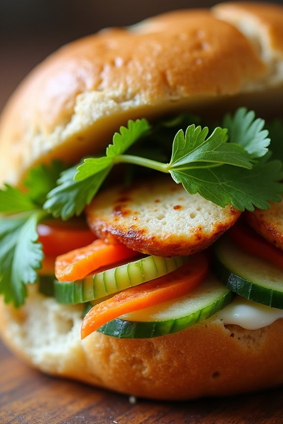 lemongrass chicken sandwich delight