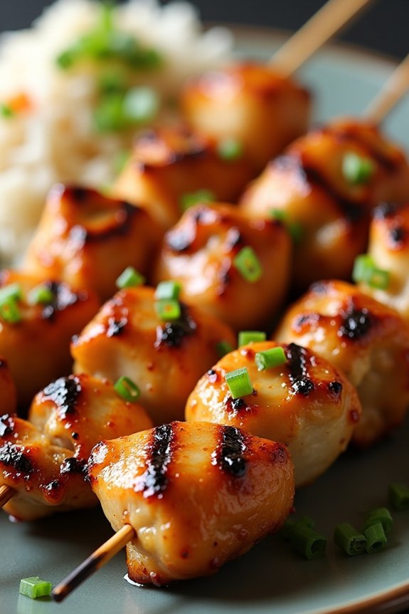 lemongrass ginger chicken skewers