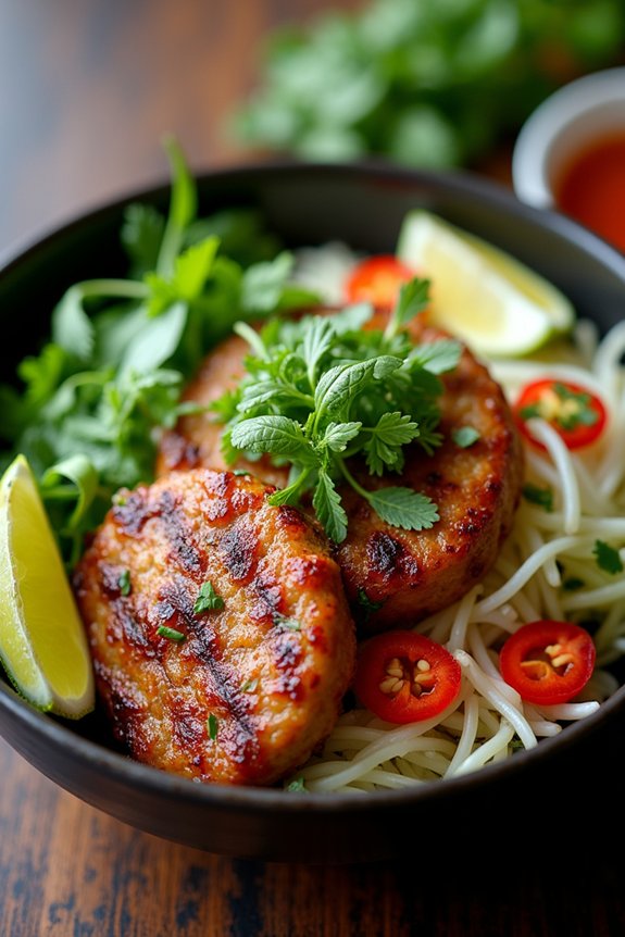 lemongrass infused vietnamese bun cha