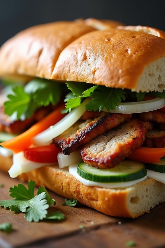 lemongrass pork banh mi