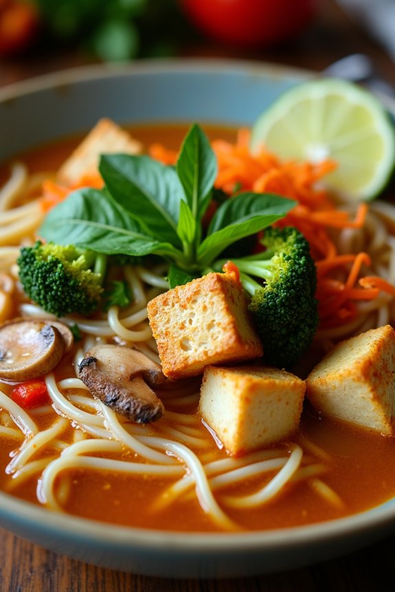 light and nutritious vegetarian pho