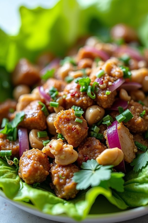 low carb thai larb salad