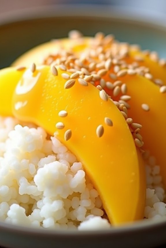 mango sticky rice dessert