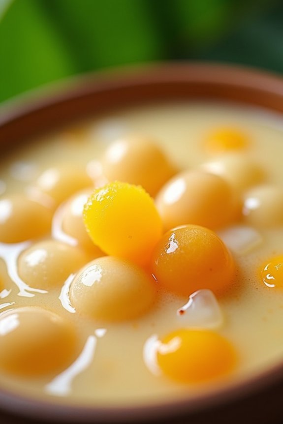 mung bean tapioca dessert