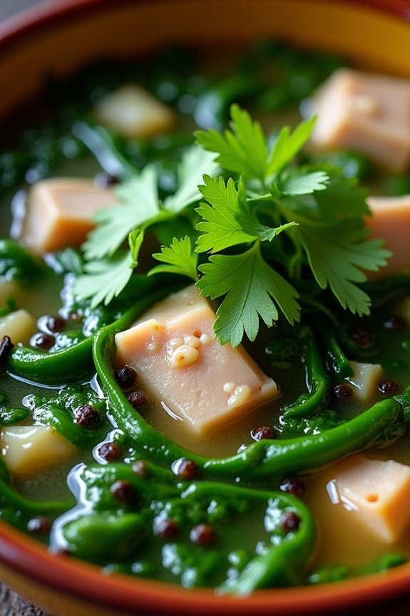 mustard greens soup recipe